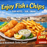 fish and chips sur hotel sur oman
